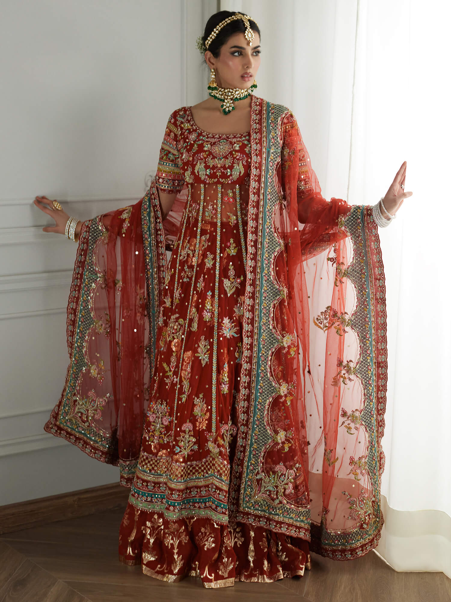 RUMI PESHWAS, LEHENGA & DUPATTA