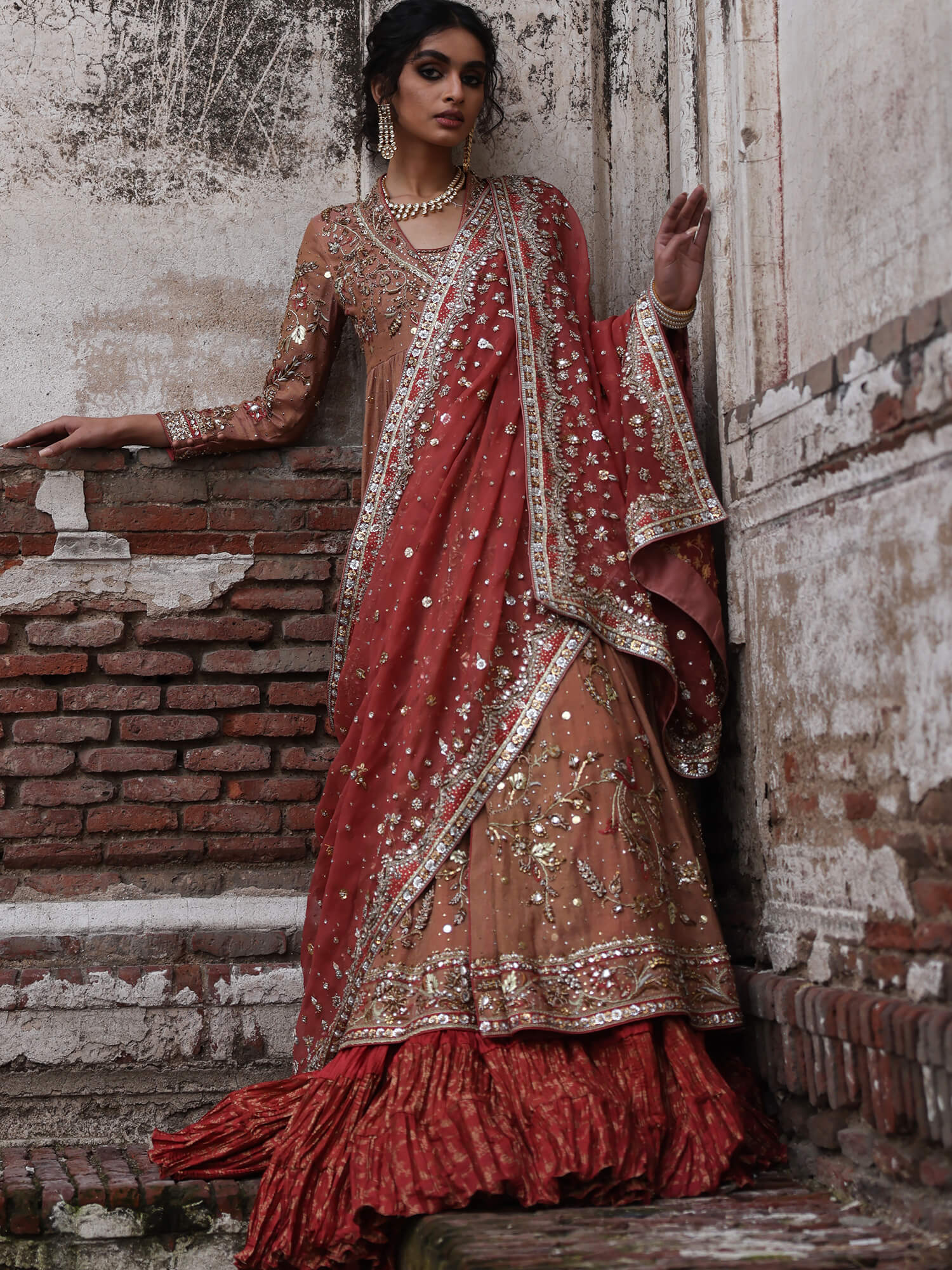 ANGARKHA, DUPATTA & LEHENGA