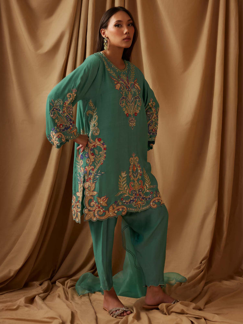 RAYA, SKINNY SHALWAR & DUPATTA