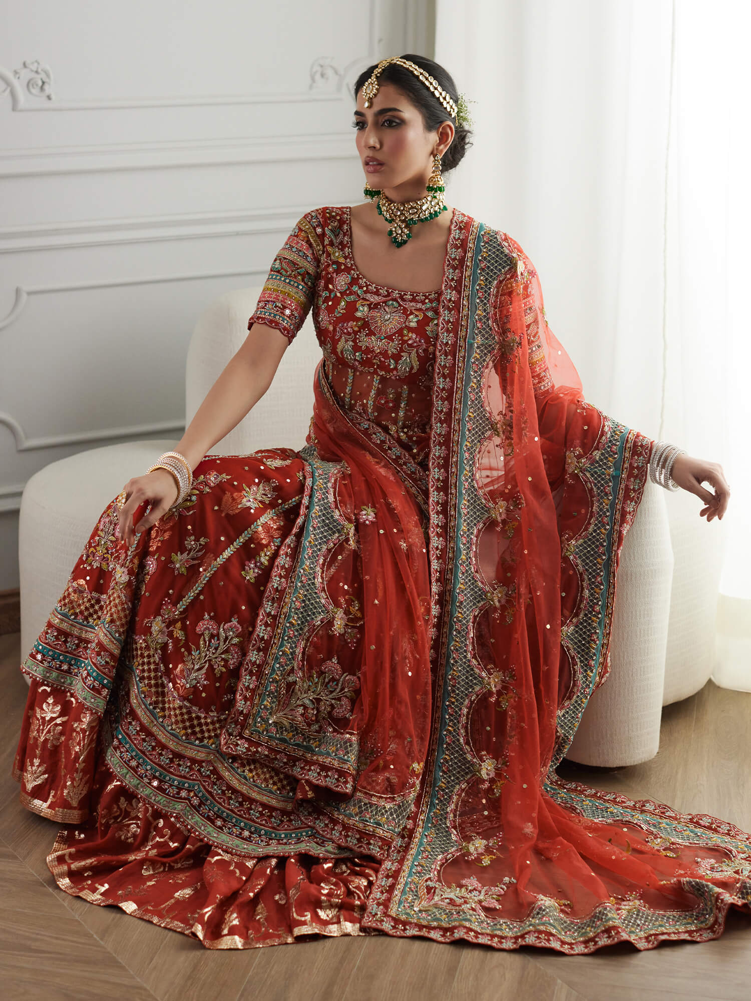 RUMI PESHWAS, LEHENGA & DUPATTA