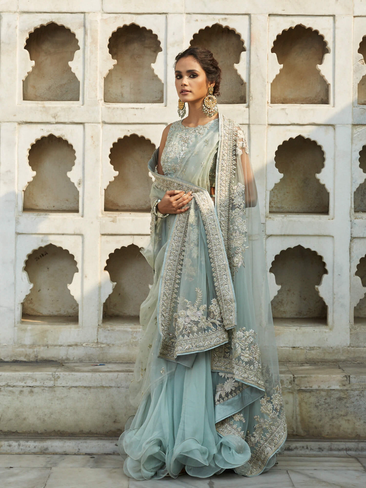 CHOLI W/ LEHENGA & DUPATTA - Misha Lakhani