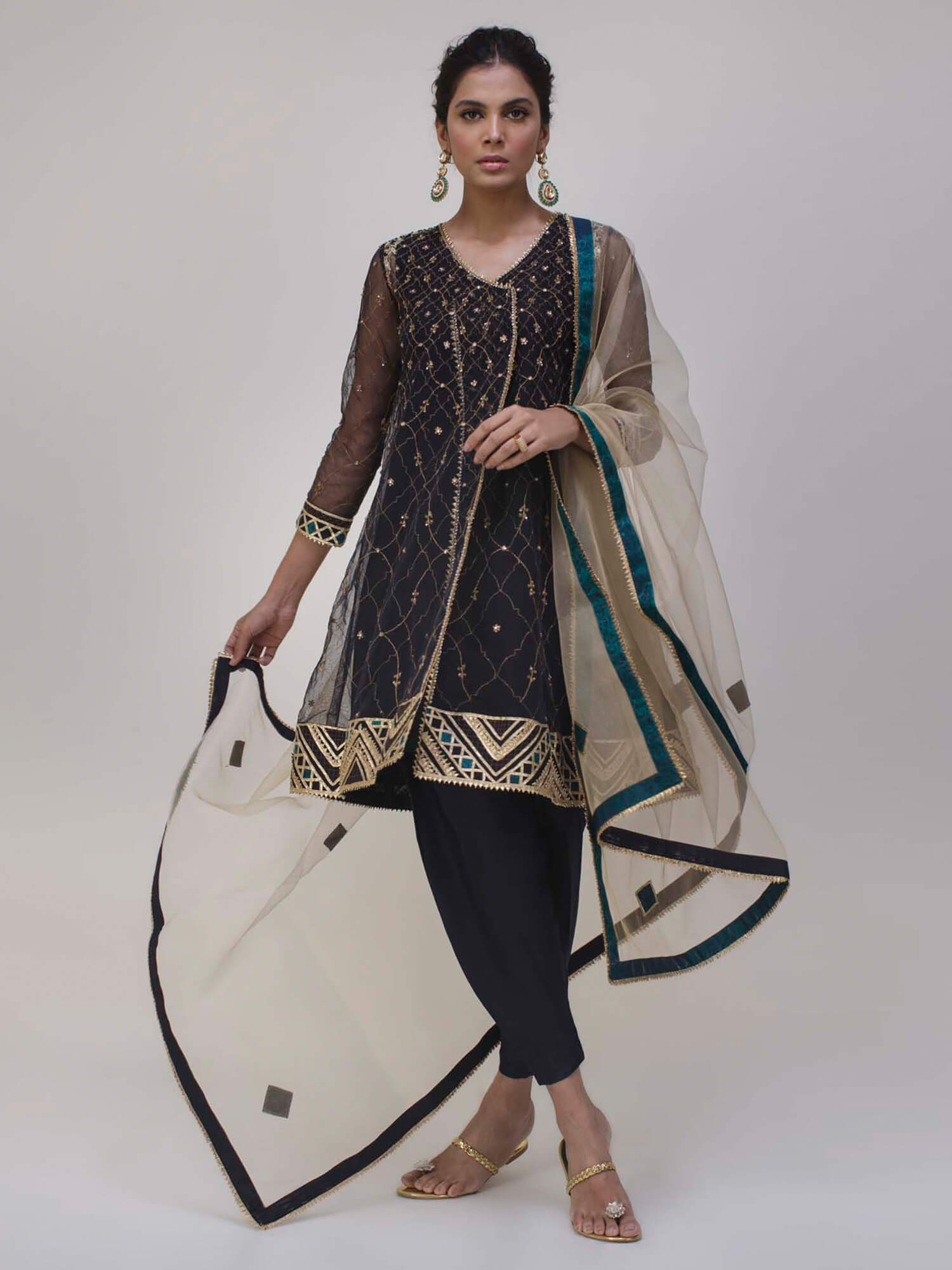 ANGARKHA, SKINNY SHALWAR & DUPATTA