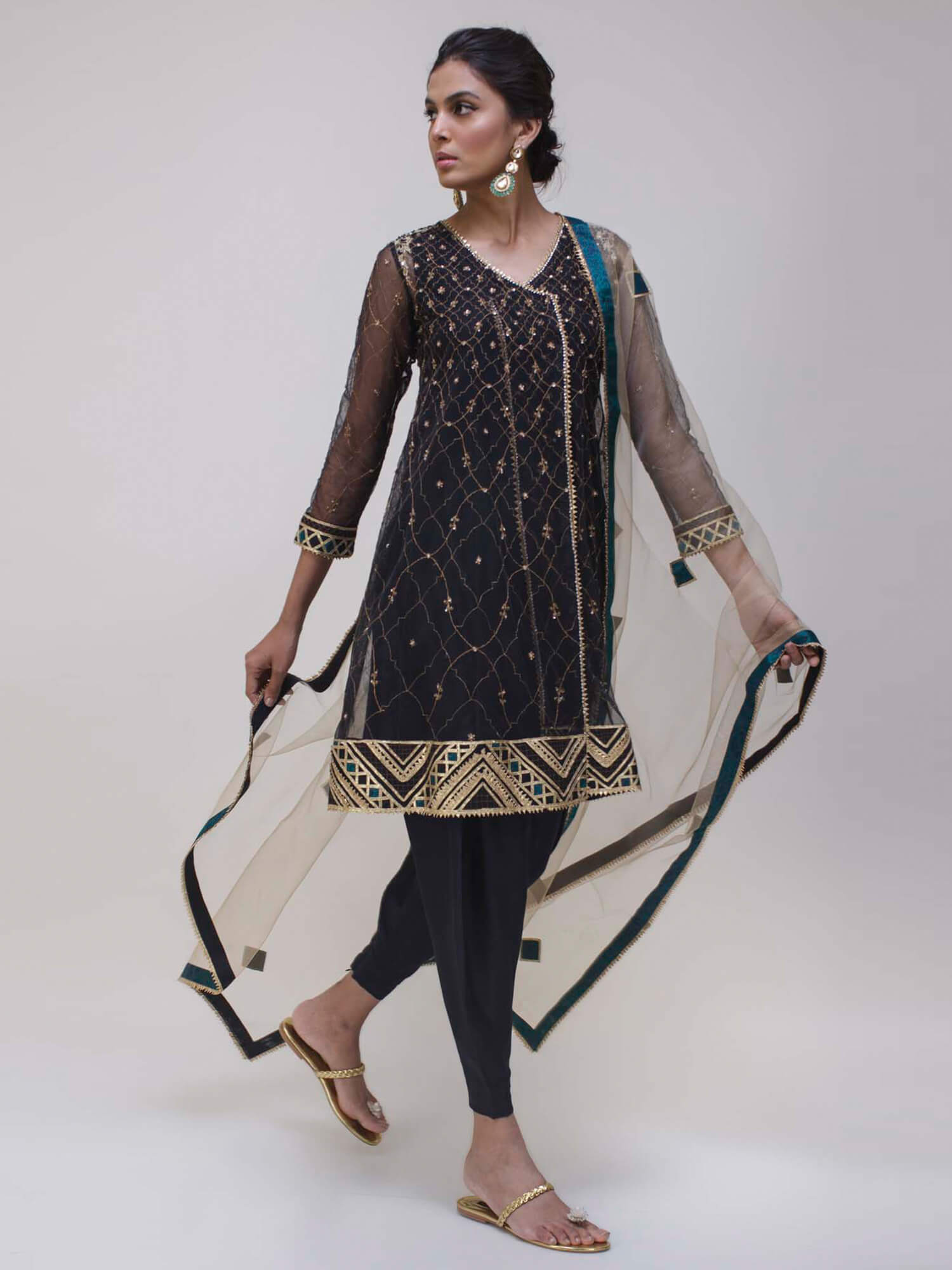 ANGARKHA, SKINNY SHALWAR & DUPATTA