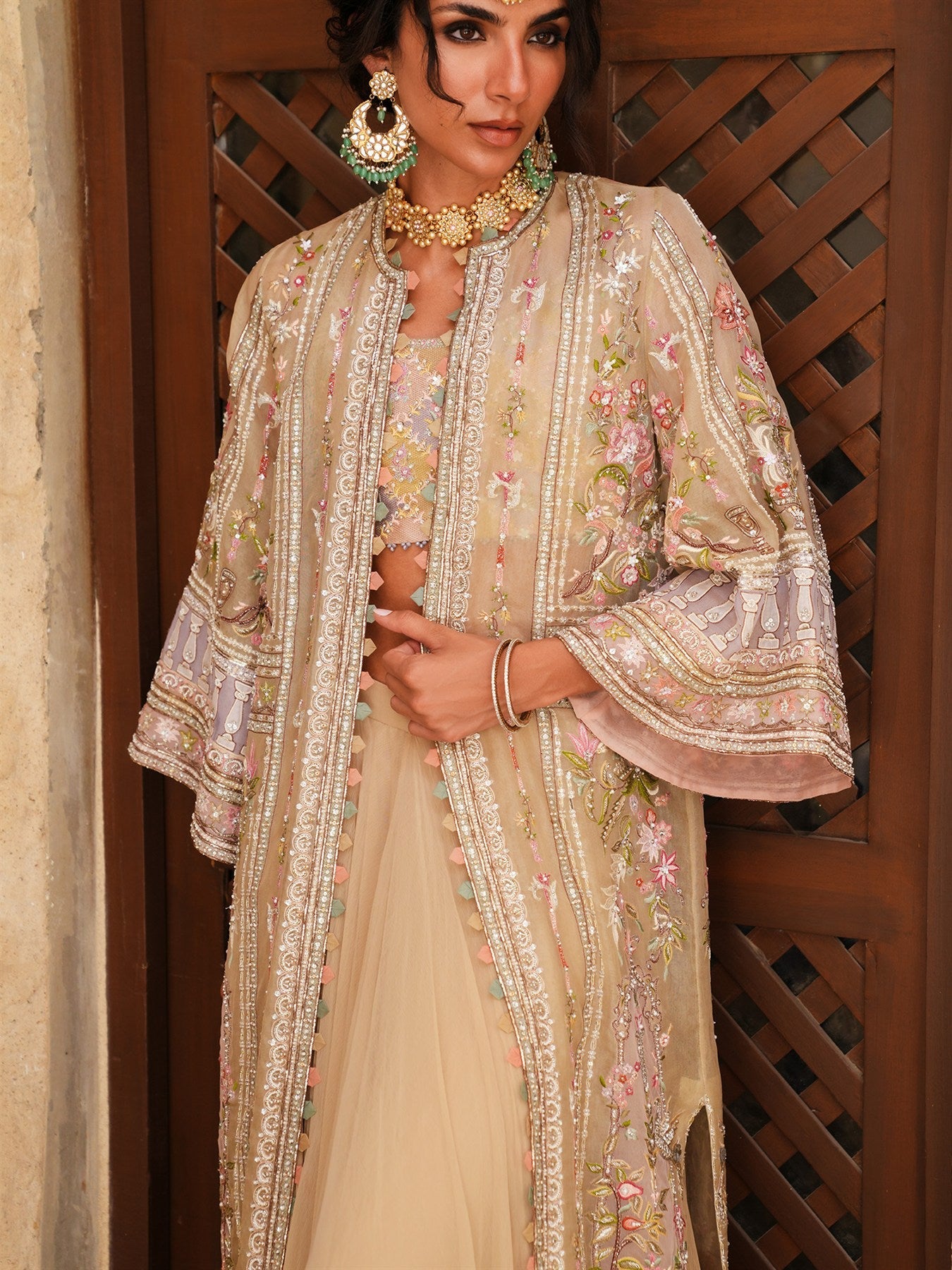 SAVANNAH, BLOUSE & SWIRLY LEHENGA