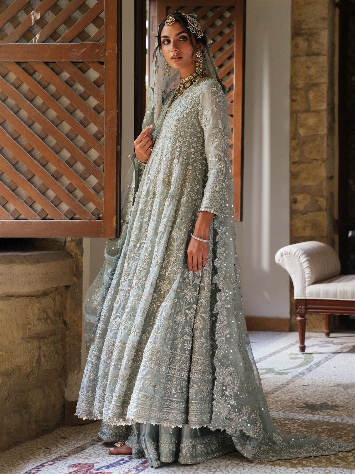 KALIDAR, BLOUSE, LEHENGA & DUPATTA