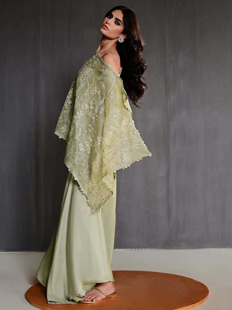 WRAP STOLE & PANTS