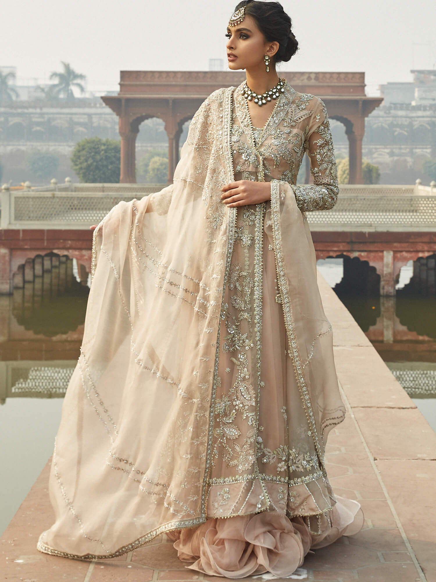 ANGARKHA, SWIRLY LEHENGA & DUPATTA