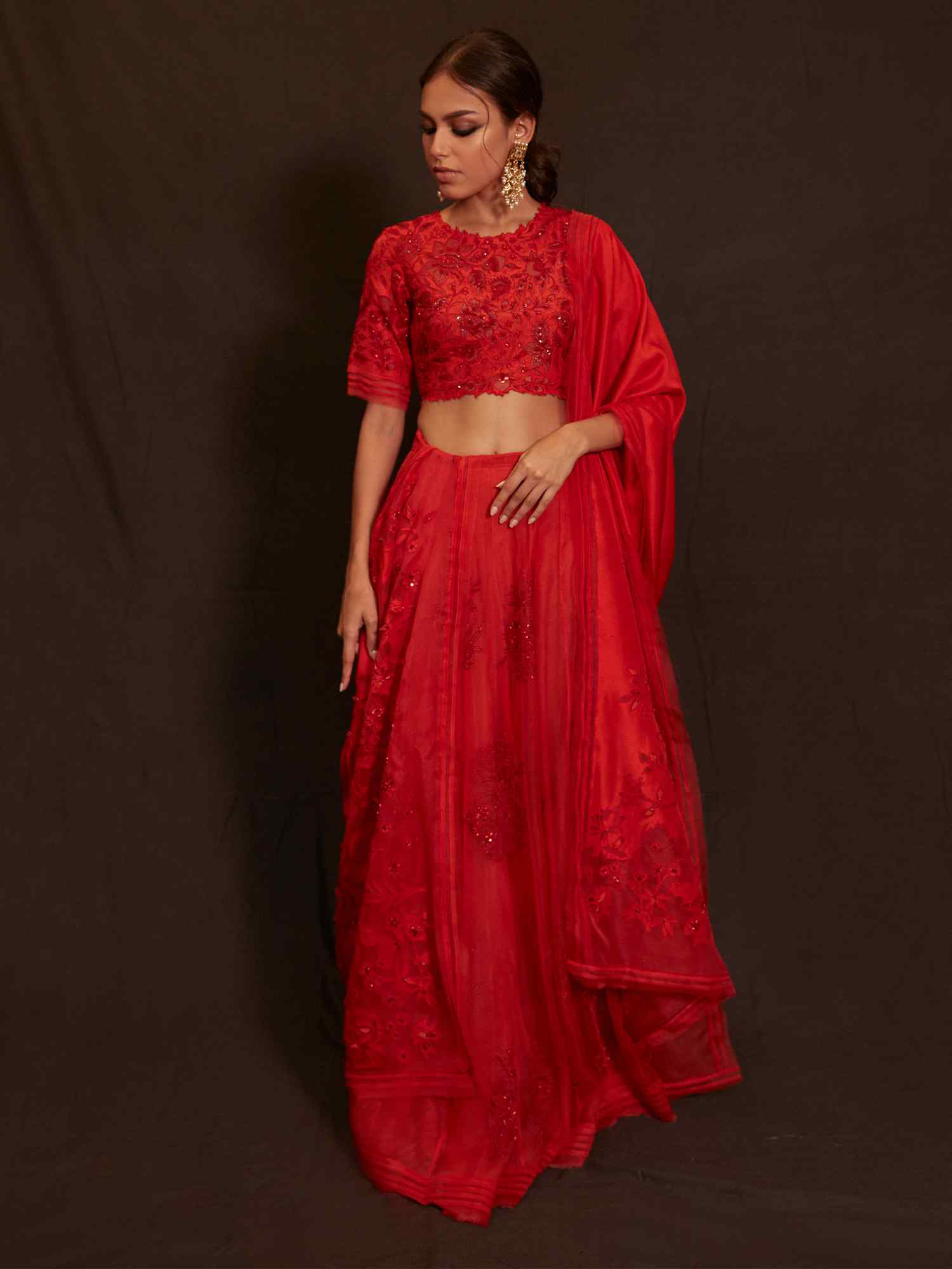 BLOUSE, LEHENGA & DUPATTA