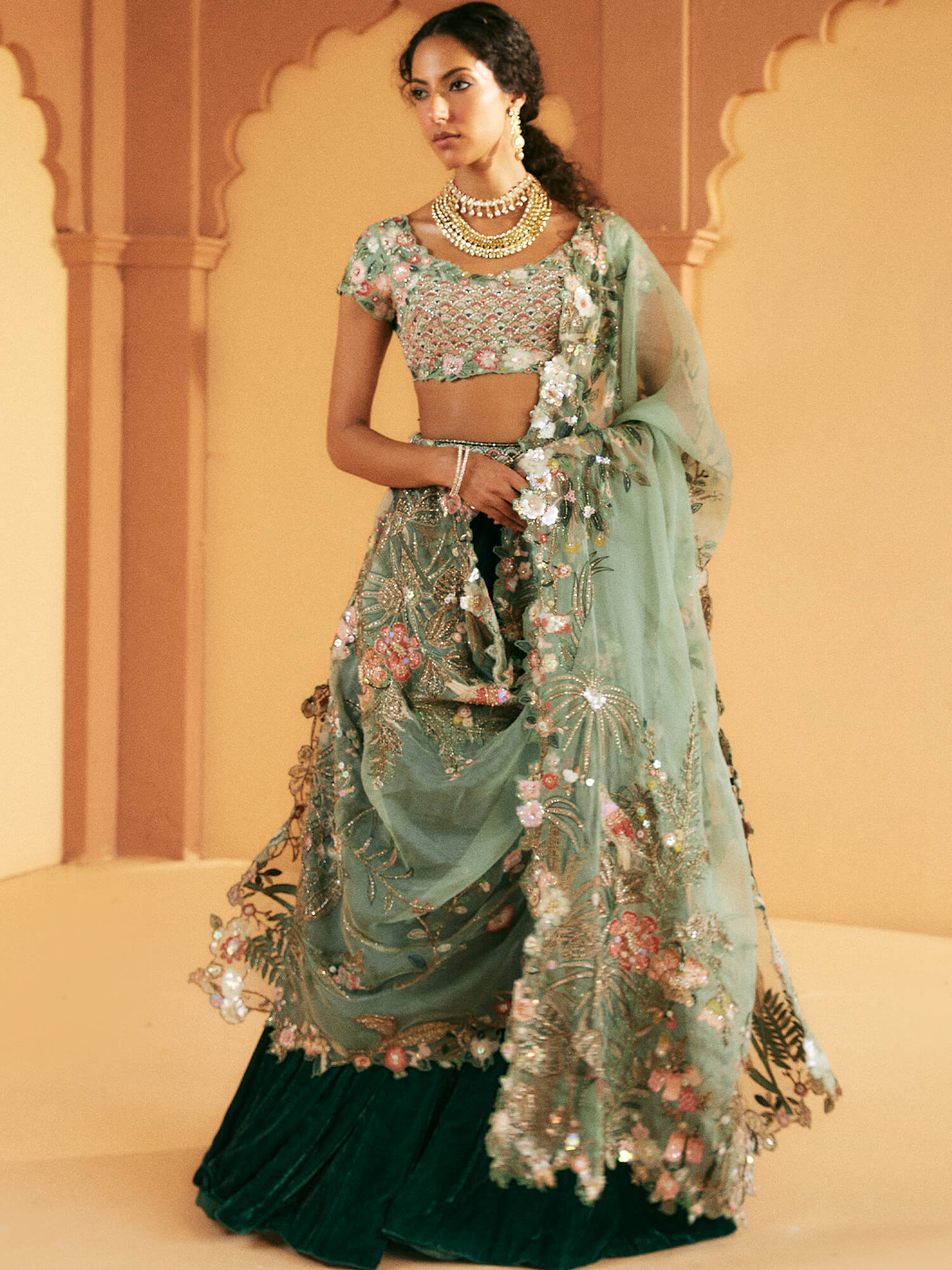 BLOUSE, LEHENGA & DUPATTA