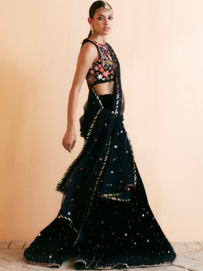 BLOUSE, SHARARA & DUPATTA