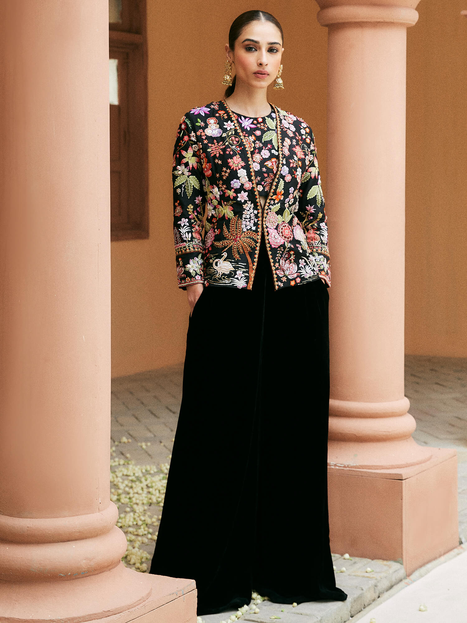 BELTED JACKET & CULOTTES