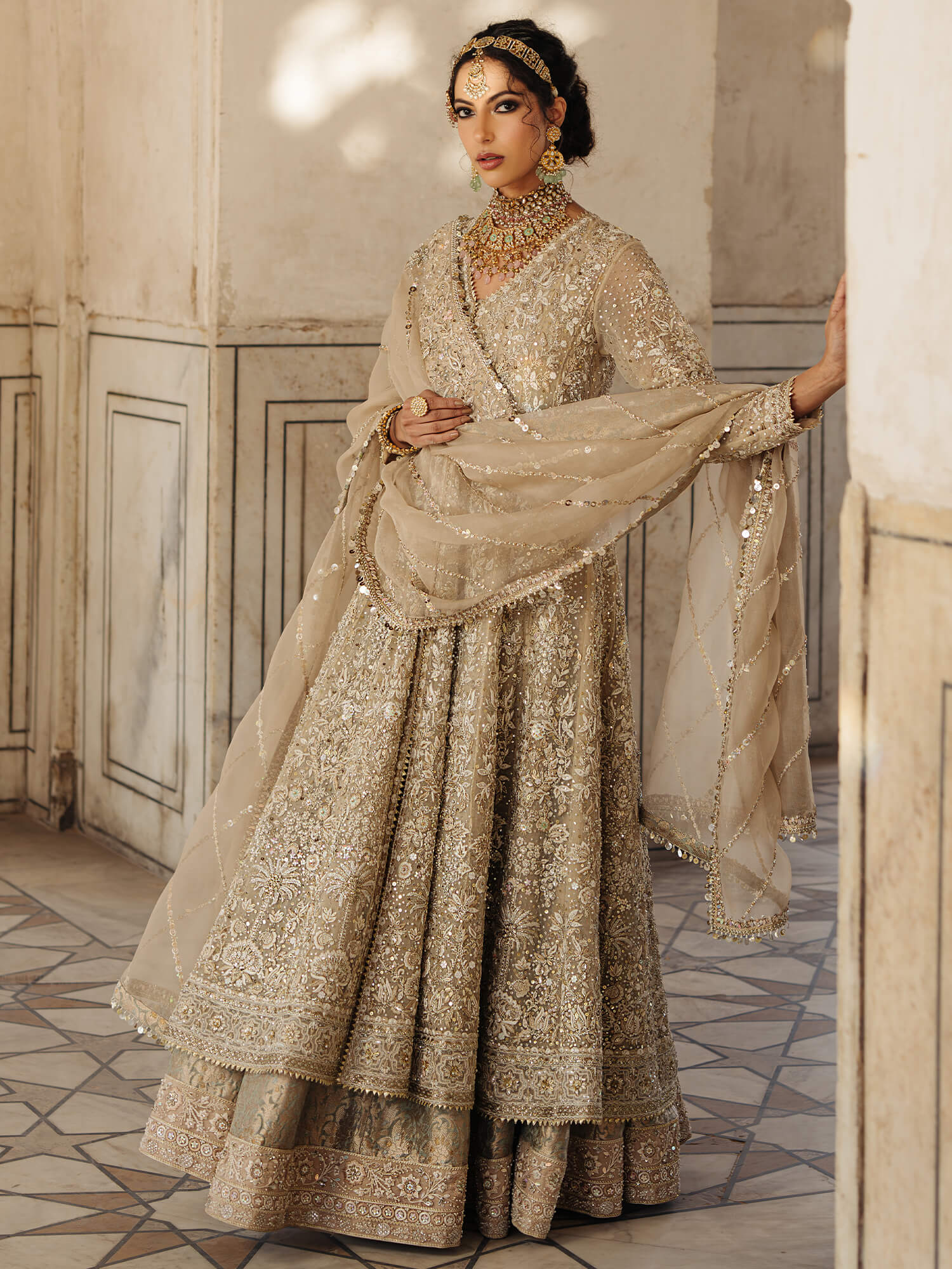 KALIDAR, BLOUSE, LEHENGA & DUPATTA