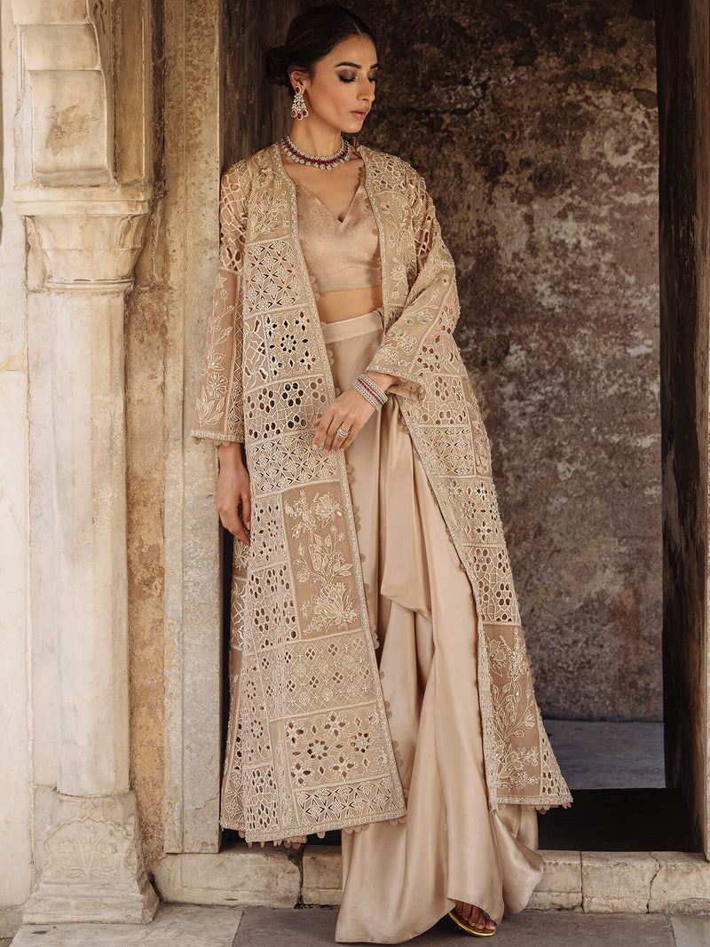 BORGIA COAT, BLOUSE & NIKHAR SARI