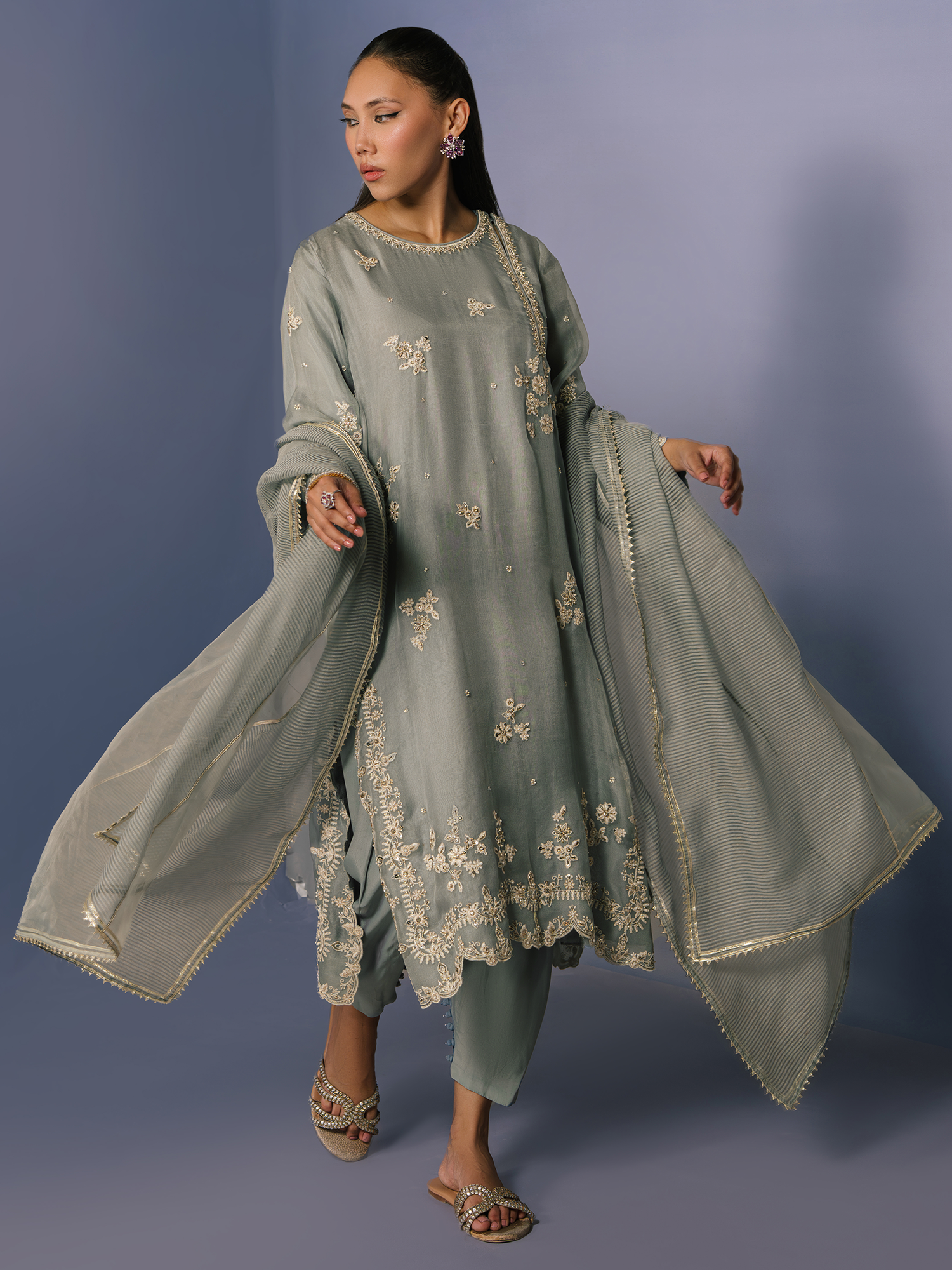 ALISHA, SKINNY SHALWAR & DUPATTA