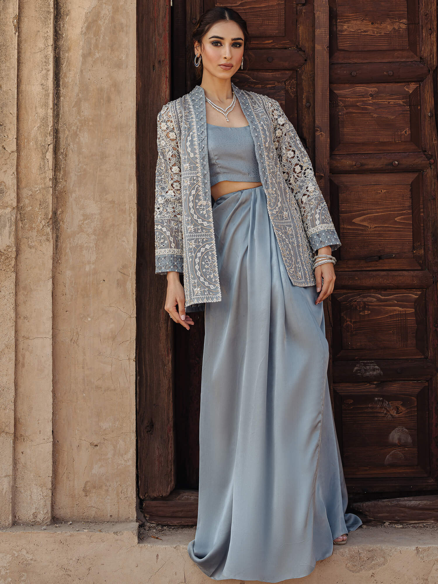 RANI JACKET, BLOUSE & WRAP SKIRT