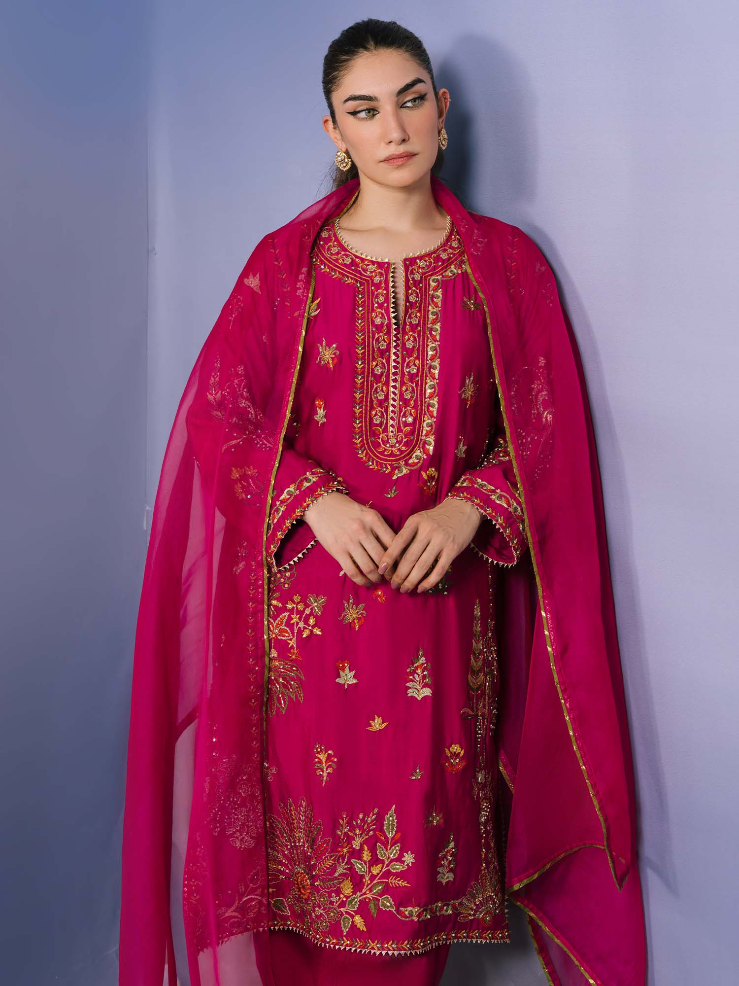 RAYA, SKINNY SHALWAR & DUPATTA