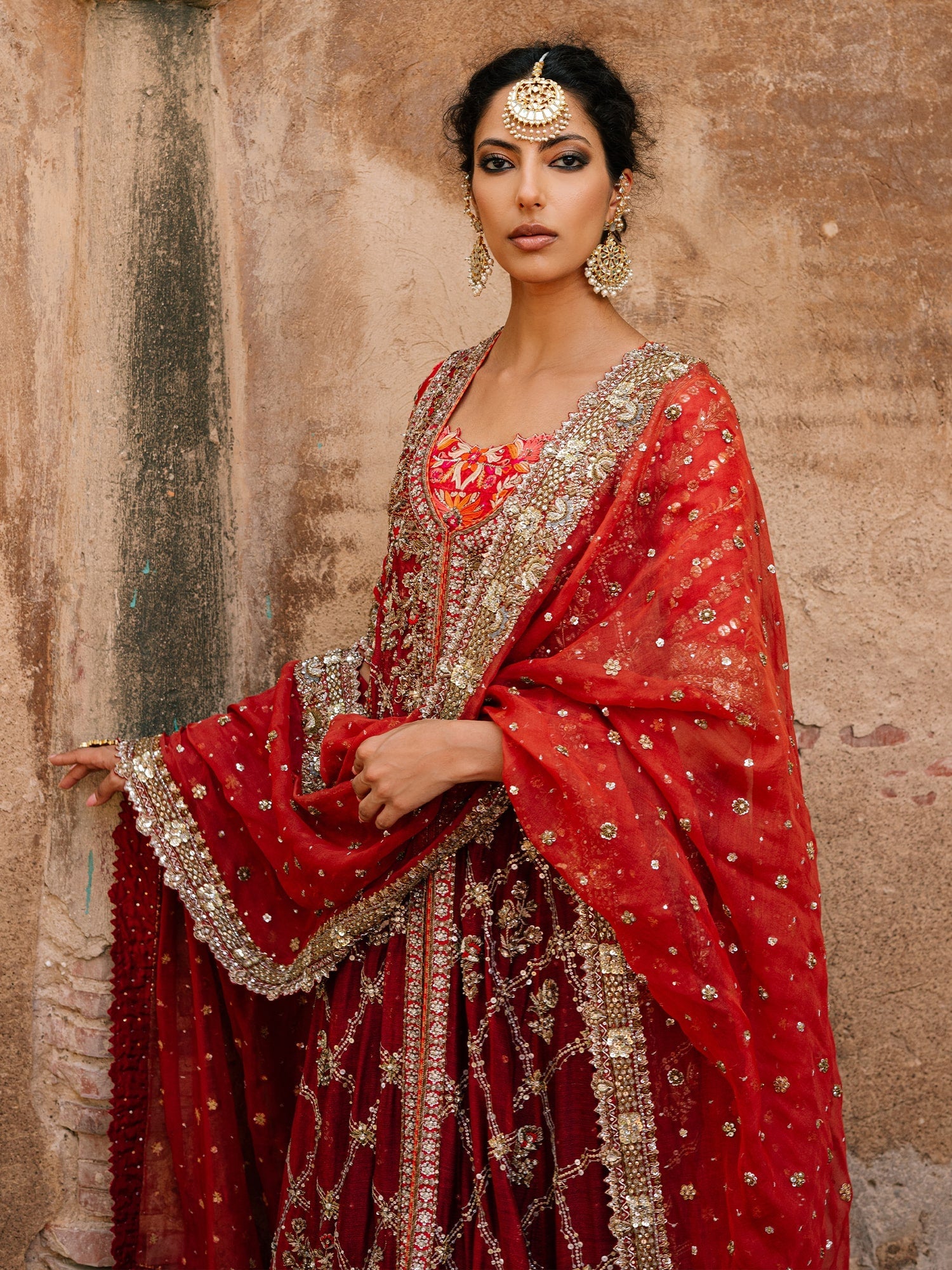 KALIDAR W/ CHOLI, DUPATTA & GHAGRA - Misha Lakhani