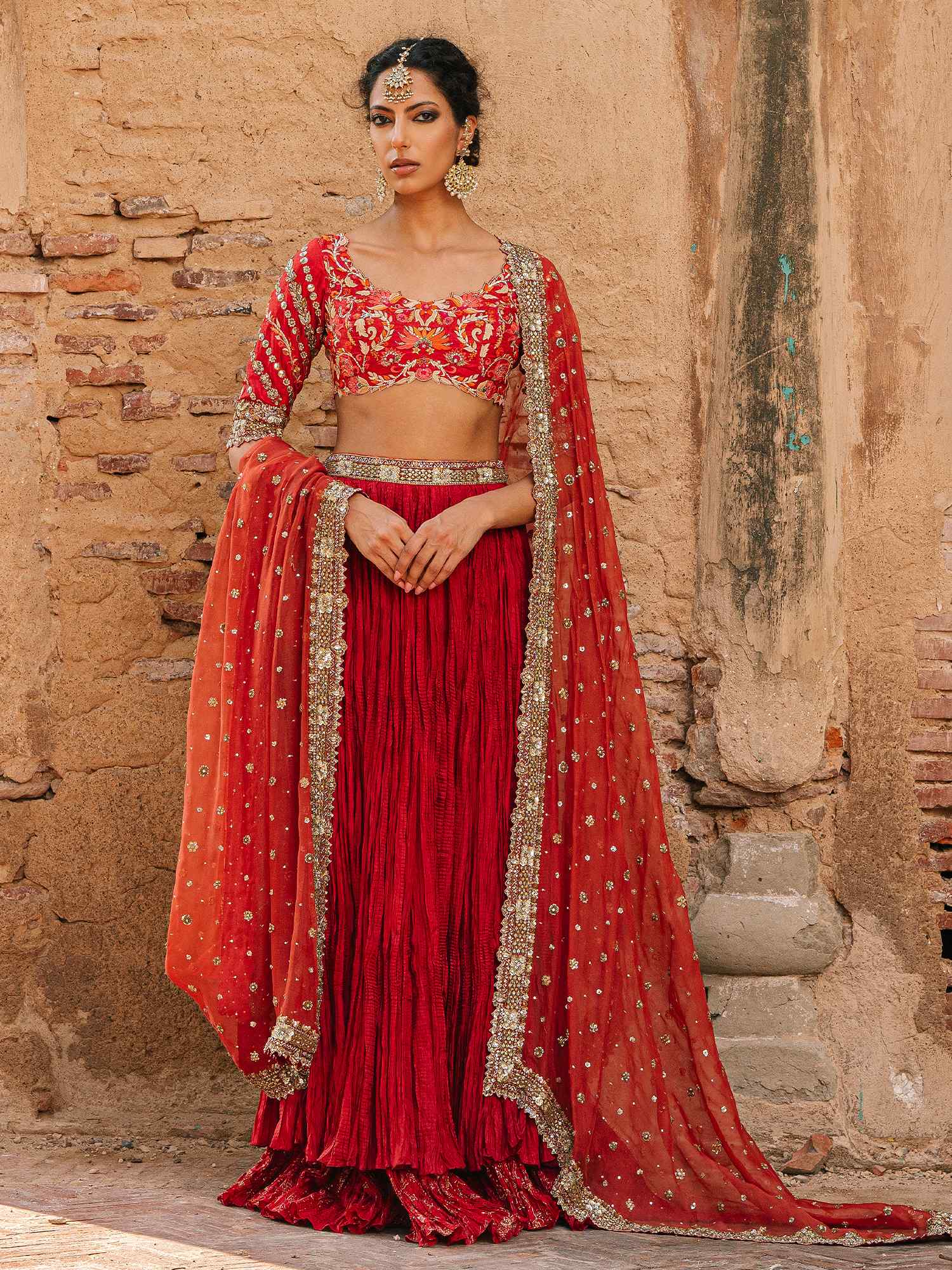 BLOUSE, LEHENGA & DUPATTA